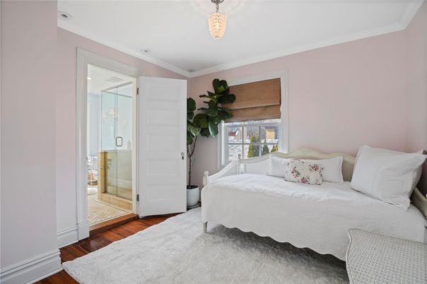 Bathroom, Bedroom, Glass Shower, Interior, Wood Texture Flooring