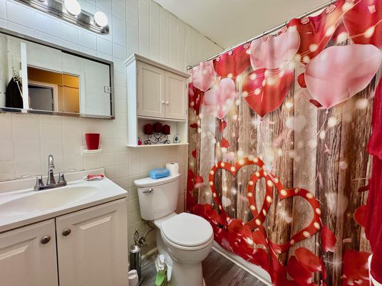 Bathroom, Interior, Wood Texture Flooring