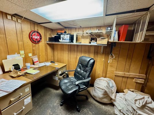 Home Office, Interior, Wooden Walls
