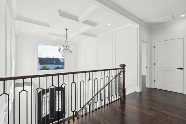 Chandelier, Interior, Recessed Lighting, Wood Texture Flooring