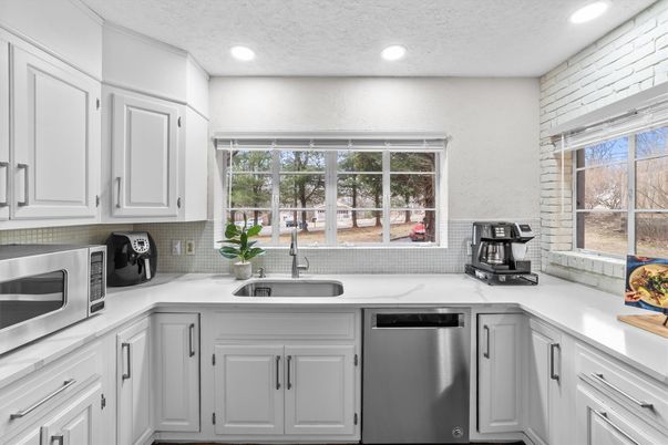 Interior, Kitchen, Recessed Lighting, Stainless Steel Appliances