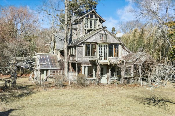 Backyard, Exterior, Facade, Solar Panels, Queen Anne Victorian