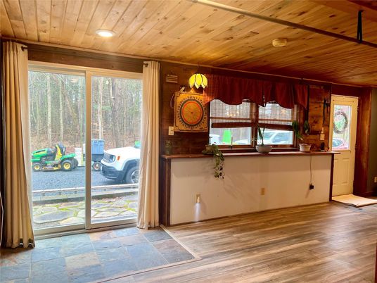 Interior, Recessed Lighting, Wooden Ceilings, Wood Texture Flooring