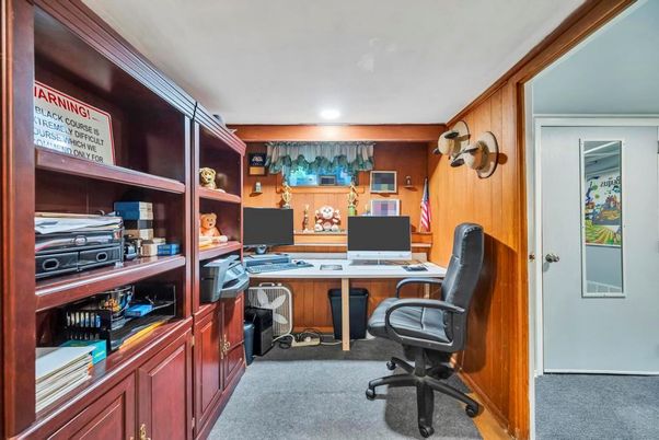 Home Office, Interior, Recessed Lighting