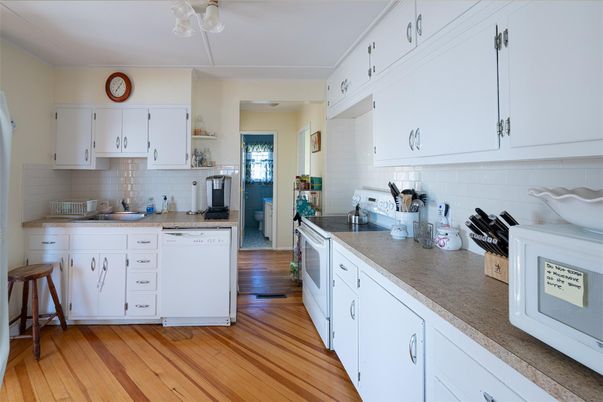 Interior, Kitchen, Wood Texture Flooring