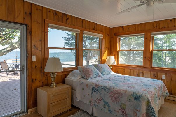 Bedroom, Interior, Water, Wood Texture Flooring, Wooden Walls