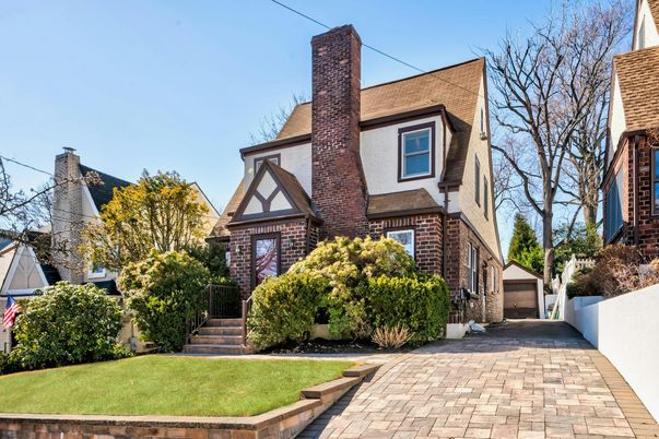 Exterior, Facade, Brick Facade, Tudor Revival