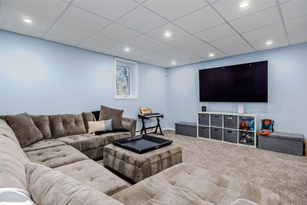 Interior, Living room, Recessed Lighting