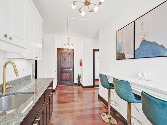 Chandelier, Interior, Kitchen, Wood Texture Flooring