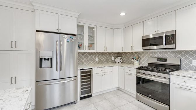 Interior, Kitchen, Recessed Lighting, Stainless Steel Appliances