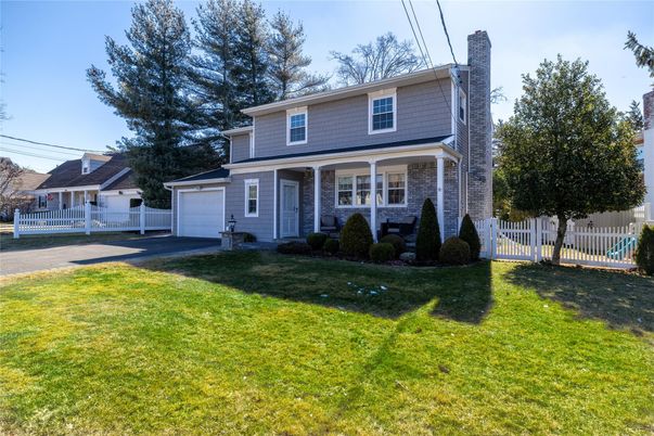 Attached, Backyard, Detached Garage, Exterior, Facade, American Foursquare