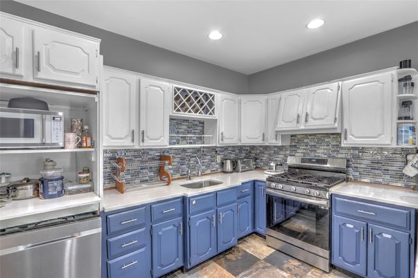 Interior, Kitchen, Recessed Lighting, Stainless Steel Appliances