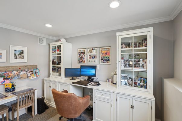 Home Office, Interior, Recessed Lighting