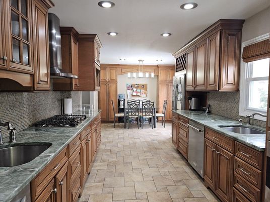 Dining room, Interior, Kitchen, Pendant Lights, Recessed Lighting