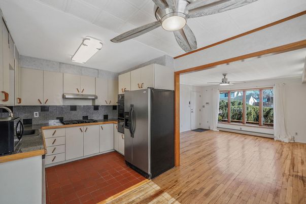 Interior, Kitchen, Wood Texture Flooring