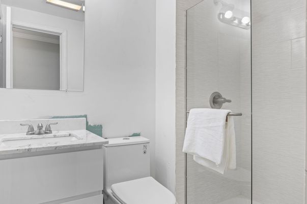 Bathroom, Glass Shower, Interior