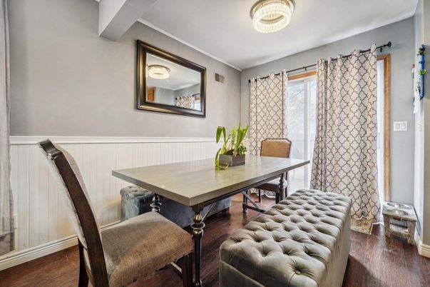 Dining room, Interior, Wood Texture Flooring