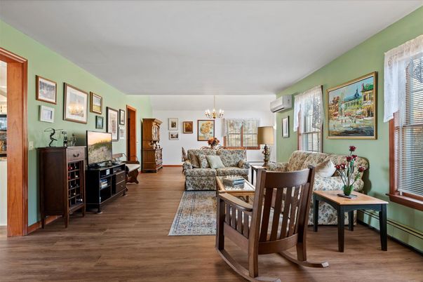 Chandelier, Interior, Living room, Wood Texture Flooring
