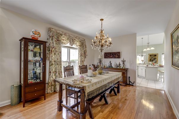Chandelier, Dining room, Interior, Pendant Lights, Wood Texture Flooring