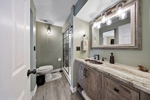 Bathroom, Interior, Wood Texture Flooring