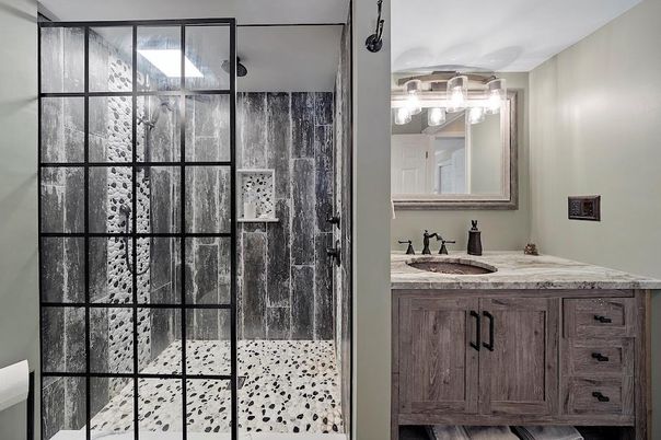 Bathroom, Glass Shower, Interior