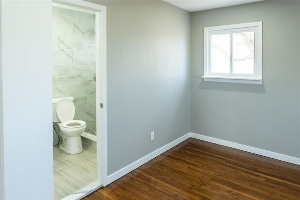 Bathroom, Interior, Marble Walls, Wood Texture Flooring