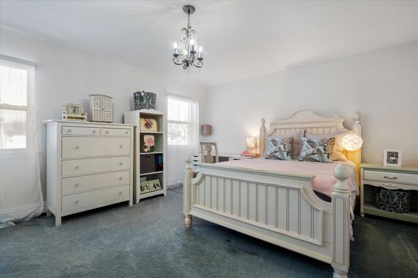 Bedroom, Chandelier, Interior
