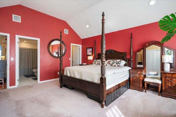 Bedroom, Interior, Recessed Lighting
