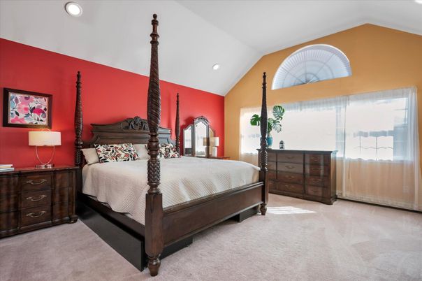 Bedroom, Interior, Recessed Lighting