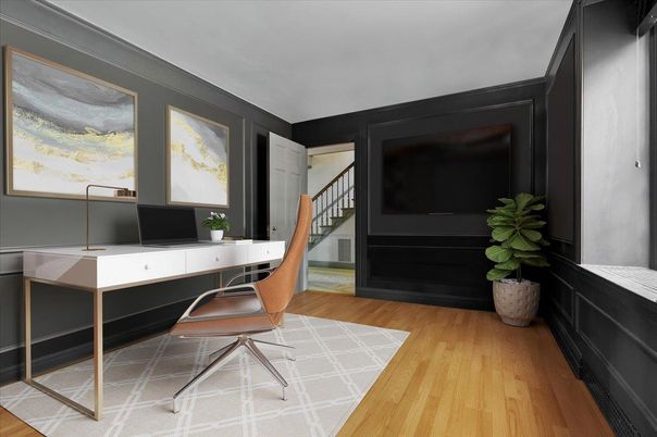 Home Office, Interior, Wood Texture Flooring