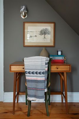 Home Office, Interior, Wood Texture Flooring