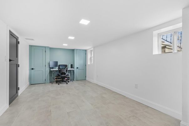 Home Office, Interior, Recessed Lighting