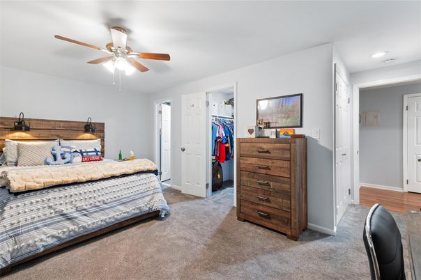 Bedroom, Interior, Recessed Lighting