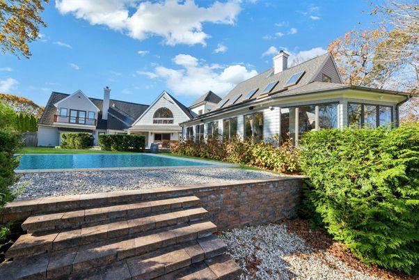 Exterior, Pool, Solar Panels