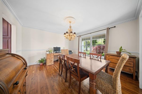 Chandelier, Home Office, Interior, Wood Texture Flooring