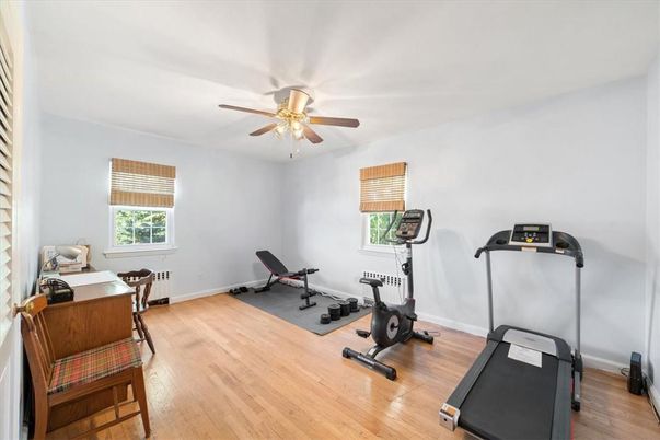 Fitness Equipment, Interior, Wood Texture Flooring
