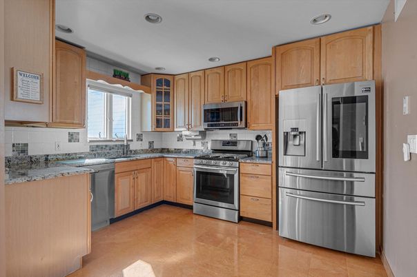 Interior, Kitchen, Recessed Lighting, Stainless Steel Appliances