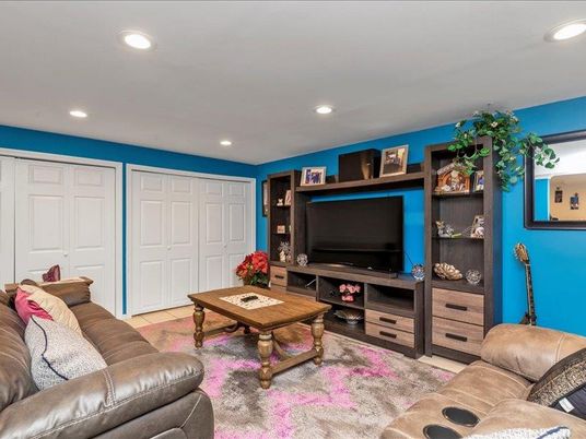 Interior, Living room, Recessed Lighting