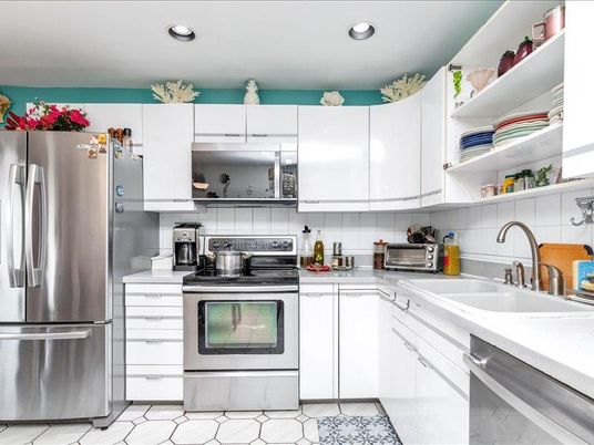 Interior, Kitchen, Recessed Lighting, Stainless Steel Appliances