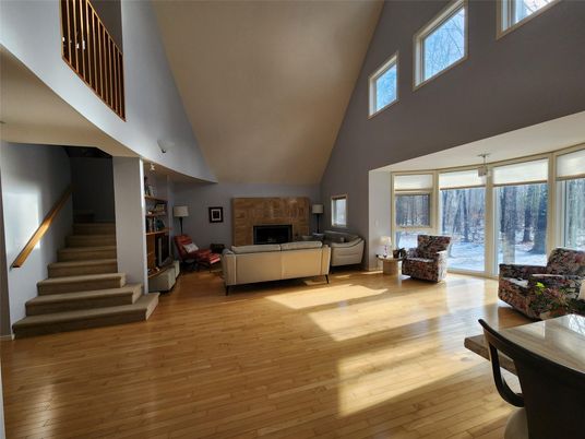 Fireplace, Interior, Living room, Wood Texture Flooring
