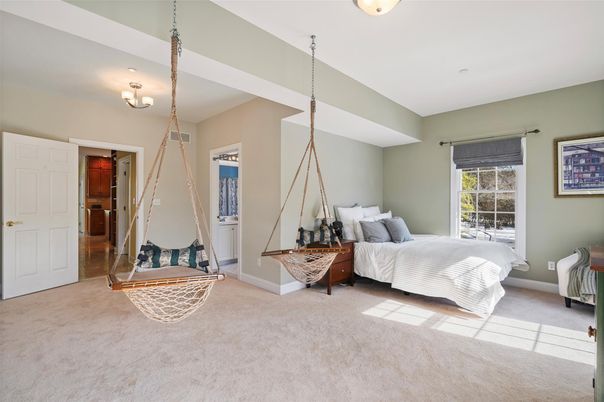 Bedroom, Interior, Pendant Lights