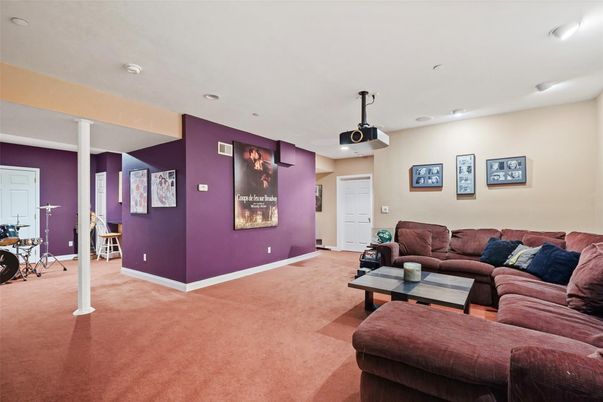 Interior, Living room, Recessed Lighting