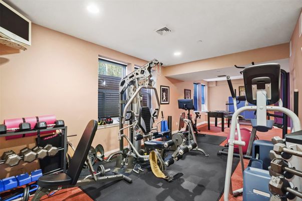 Fitness Equipment, Interior, Recessed Lighting