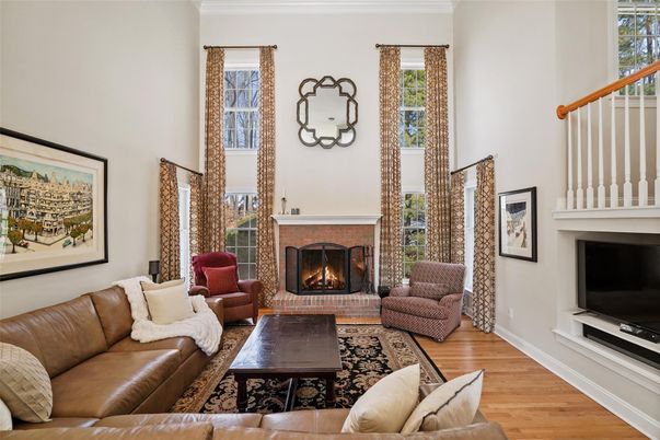 Fireplace, Interior, Living room, Wood Texture Flooring