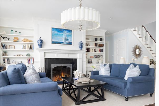 Fireplace, Interior, Living room, Recessed Lighting
