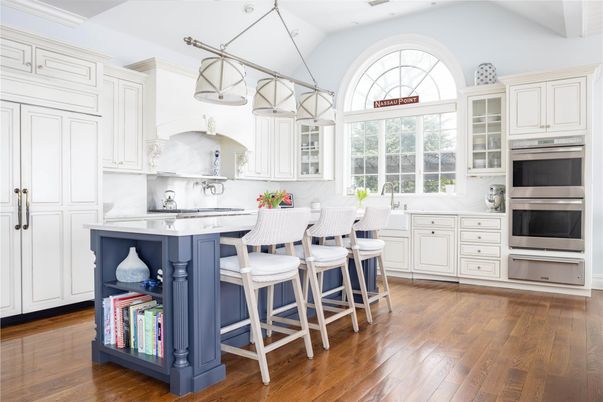 Interior, Kitchen, Pendant Lights, Stainless Steel Appliances, Wood Texture Flooring
