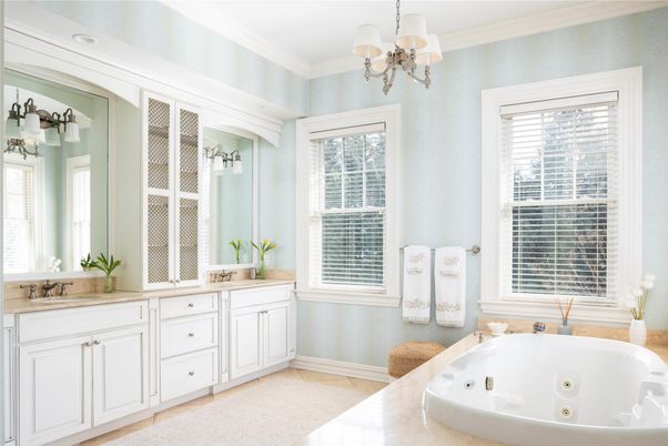 Bathroom, Chandelier, Dual Sink Vanities, Interior