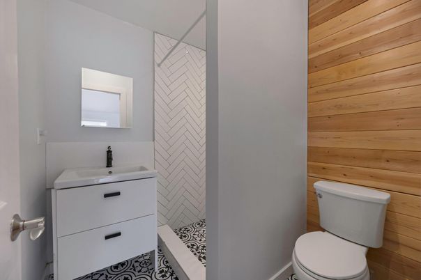 Bathroom, Interior, Wooden Walls