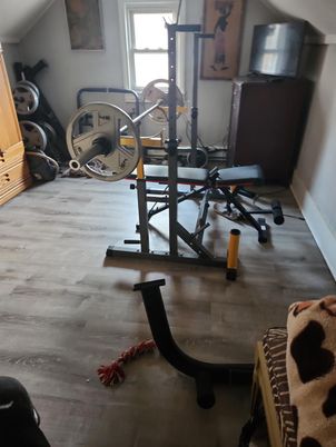 Fitness Equipment, Interior, Wood Texture Flooring