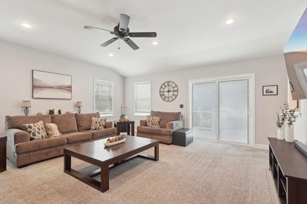 Interior, Living room, Recessed Lighting